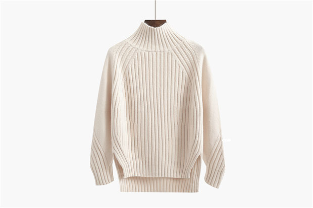 Warm women's turtleneck sweater