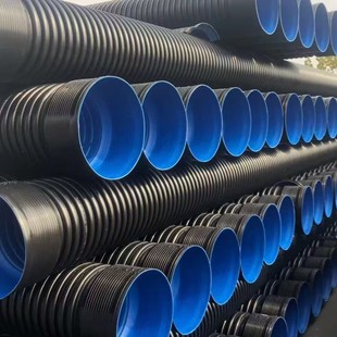 Hdpe Double-Walled Corrugated Pipe Sn8Dn300 Drainage Pipe Is Impact-Resistant, Acid and Alkali Resistant, Corrosion-Resistant, Construction-Resistant and Pressure-Resistant
