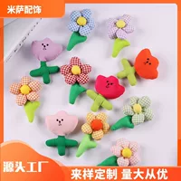 DIY ткань большой цветок ювелирные аксессуары оптом тюльпан брошь одежда сумка Детские аксессуары украшения
