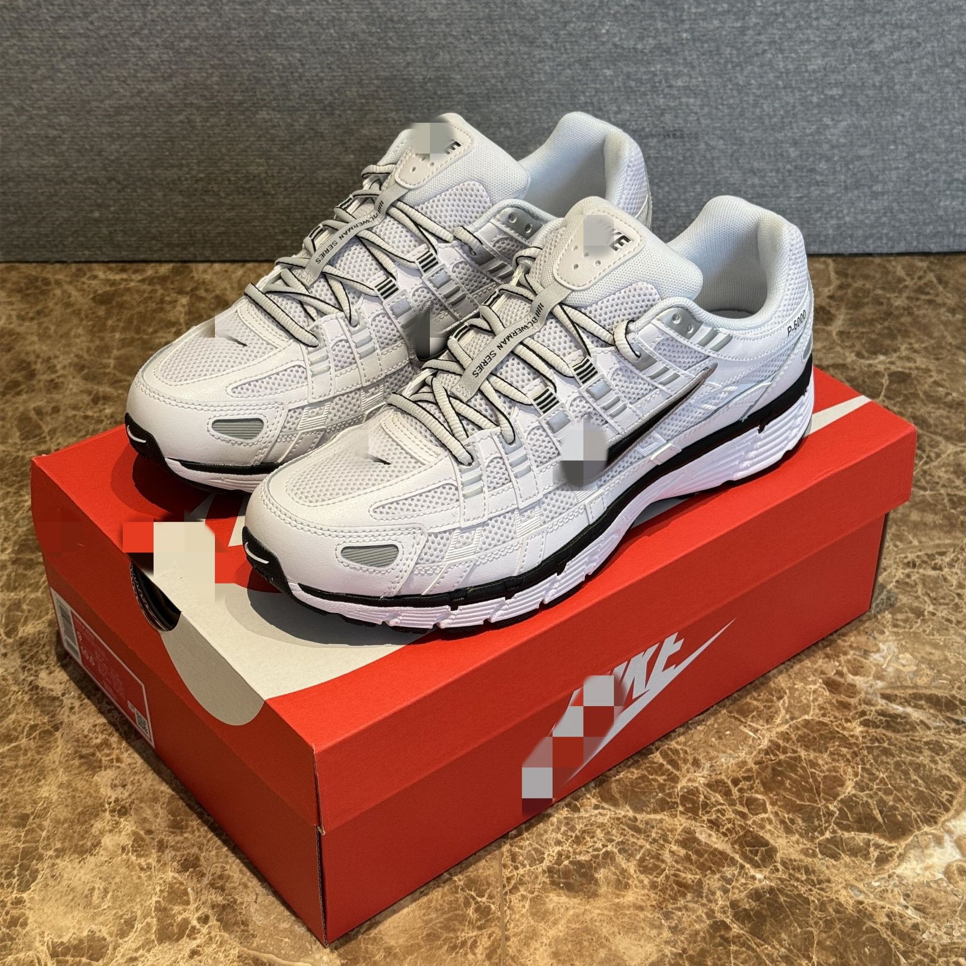 Foreign Trade P6000 Sports Shoes, Summer Retro Running Shoes, Breathable, Lightweight, Shock-Absorbing Dad Shoes, Men's and Women's Sports Shoes