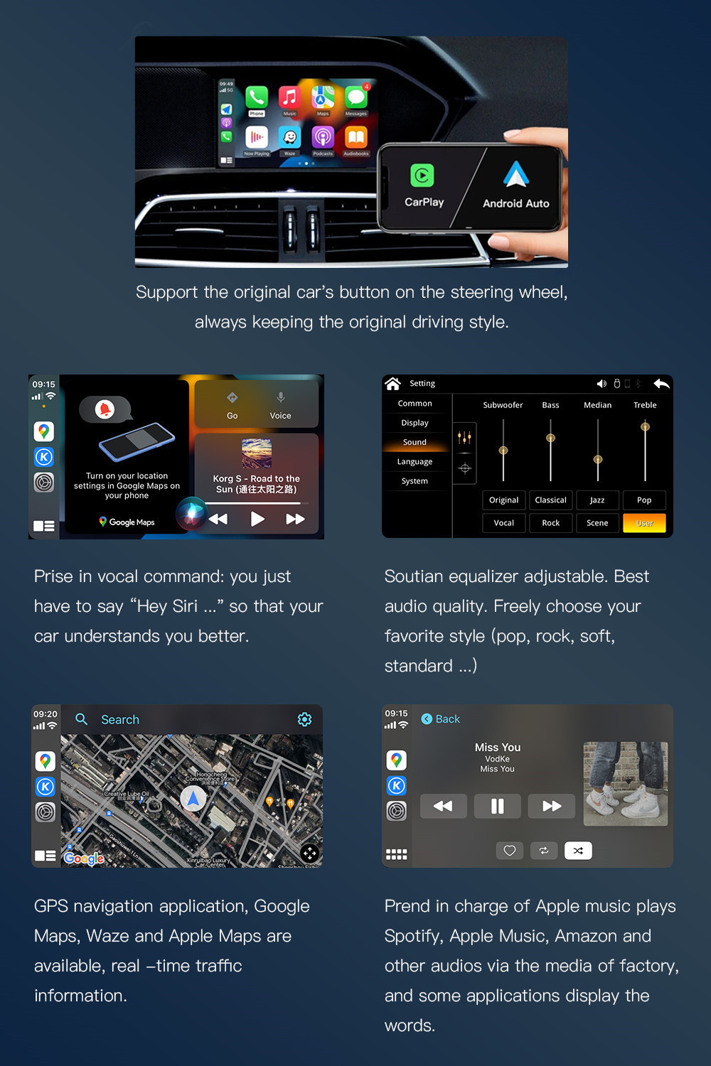 Wireless Carplay Decoder Android Auto Module for Mercedes-Benz NTG4.5 NTG5.0
