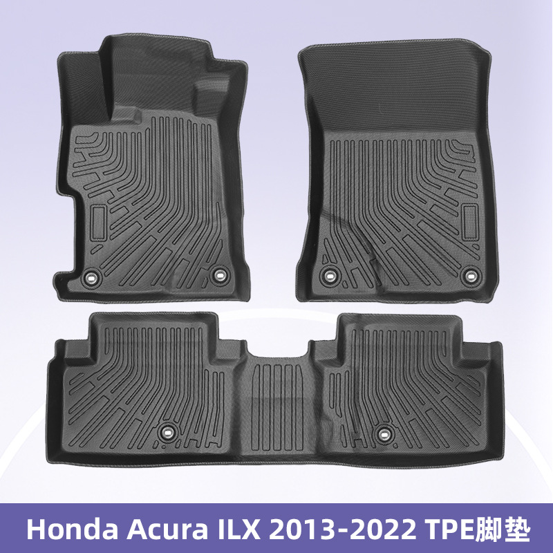Para Honda Acura lLX 2013 - 2022 TPE Foot Pad 3D All Weather Material Backpack Pad