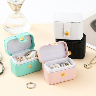 ∝ Student Travel Portable Advanced Ring Storage Box Earrings Simple Cute Ring Box Storage Ins
