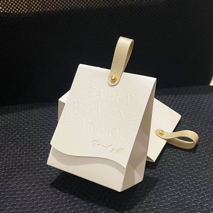 Новый креативный бежевый белый цвет шампанского, портативный свадебный подарок для помолвки, коробка для конфет, сопровождающий подарок, коробка для конфет в европейском стиле в Корейском стиле