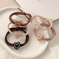 Резинка для волос Love для девочек, эластичная прочная резинка, Женская веревка для волос, головной убор, Модная элегантная веревка для хвоща