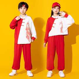 六一儿童啦啦队演出服小学生运动会服装街舞潮服中国风元旦表演服