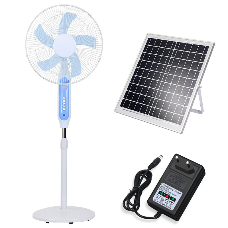 SolarFan recargable de 16 pulgadas ventilador solar recargable ventilador de suelo ventilador de viento grande exportación transfronteriza image 6