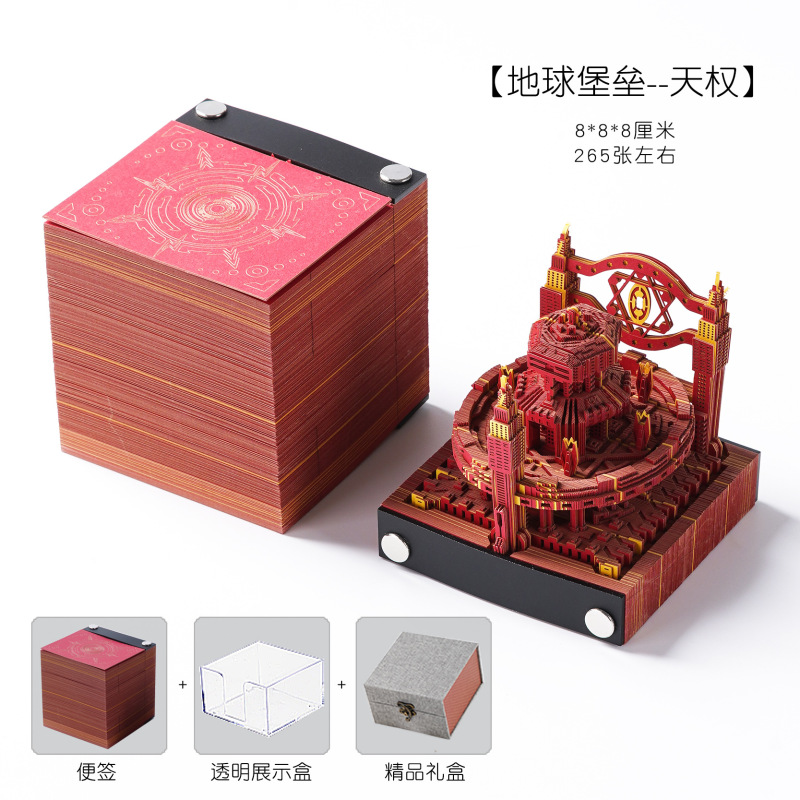 2026 ハリーポッター 3D 立体付箋 英語版 オーナメント ホグワーツ付箋 カレンダー 手切り ギフト|undefined