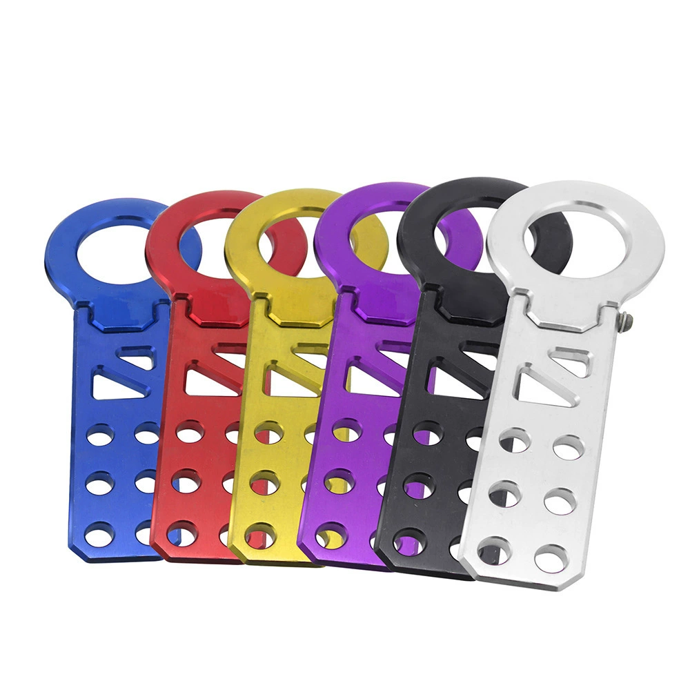 Бампер, универсальный складной передний крюк для прицепа, гоночный модифицированный крючок из алюминиевого сплава, хвостовой крючок для буксировки, рычаг прицепа