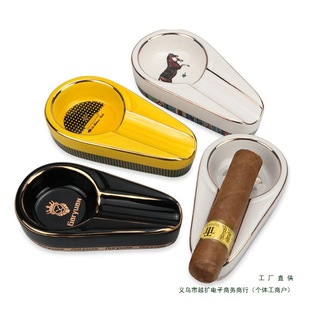 Cigar Ashtray Creative Stylish Fashion Ceramic Outdoor Travel Portable Home Cigar Ashtray Cigar Daily Use