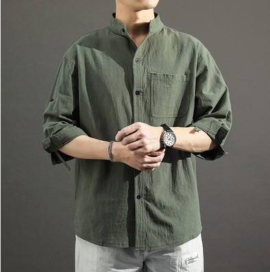 Men's summer Japanese shirt for leisure