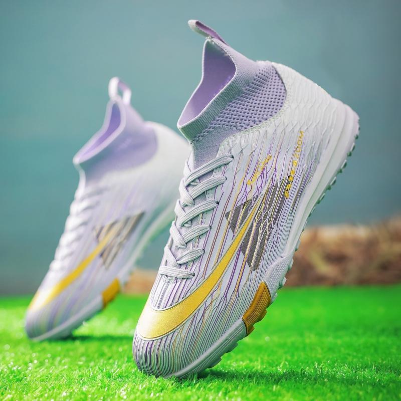 Zapatillas de Fútbol de Caña Alta TF de TPU Equilibrio para Césped Artificial y Fútbol