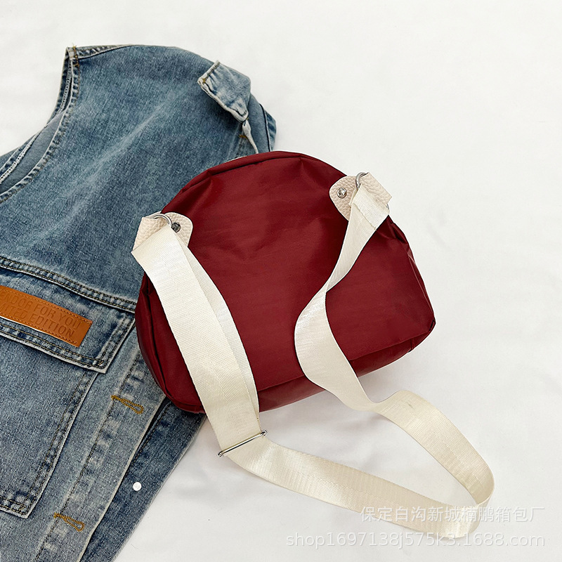 2024 New single-shoulder crossbody bag for girls, large capacity for mobile phone makeup, Korean version, stylish portable bag for commuting, niche details Picture