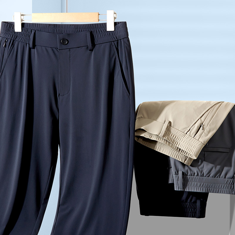 Summer Thin Sunscreen Casual Pants Young and Middle-aged Antibacterial Pants Golf High Stretch Pants Men's Business Pants