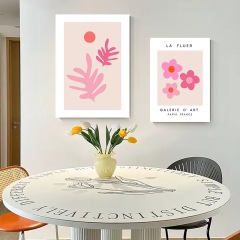 Nordic Instagram-style colorful floral smiley face living room decoration painting restaurant abstract niche decoration painting aerosol painting core