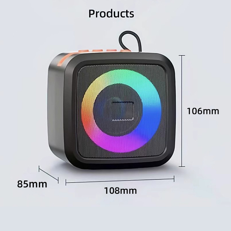 蓝牙音箱无线小钢炮大音量高品质户外便携呼吸灯低音炮蓝牙音响|undefined