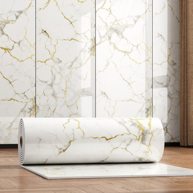 Foreign Trade Gilt Self-Adhesive Imitation Marble Tile Wall Stickers Bathroom Stickers Kitchen Tv Background Wallpaper Wall Covering Foreign Trade Gilt Self-Adhesive Imitation Marble Tile Wall Stickers Bathroom Stickers Kitchen Tv Background Wallpaper Wall Covering