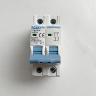 Tomzn Photovoltaic Dc Small Circuit Breaker Dc1000V 2P 63A Air Switch Same as Positive Mcb