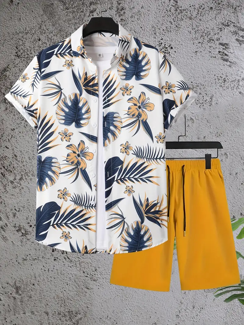 Fashionable casual beach men's shirt