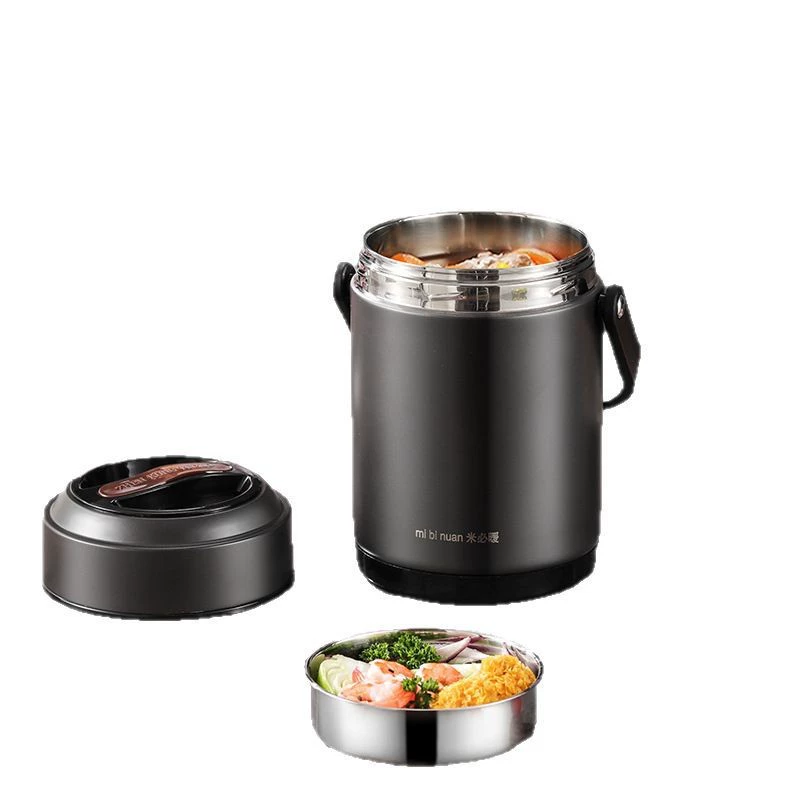 Winter thermos stainless steel, extra-long handheld capacious lunch box