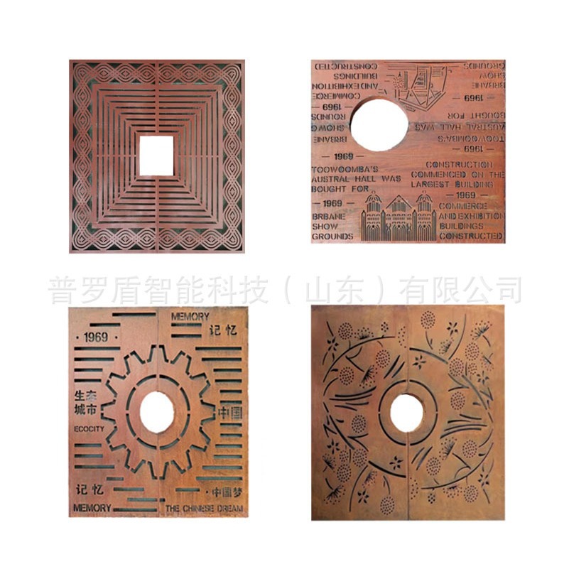 小区园林树围子不锈钢树篦子钢板树池盖板圆形格栅树坑护树板