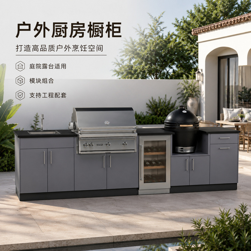 Outdoor Kitchen Cabinets for Export, Integrated Kitchen Cabinets, Stove Cabinets, Integrated Kitchen Units for Villas, Courtyard Barbecue Stainless Steel Cabinets, Custom-Made Outdoor Kitchen Cabinets for Export, Integrated Kitchen Cabinets, Stove Cabinets, Integrated Kitchen Units for Villas, Courtyard Barbecue Stainless Steel Cabinets, Custom-Made