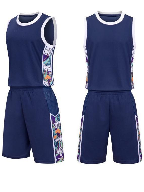 Basketball uniform suit men's customized competition sports uniform College student training uniform breathable vest adult basketball jersey