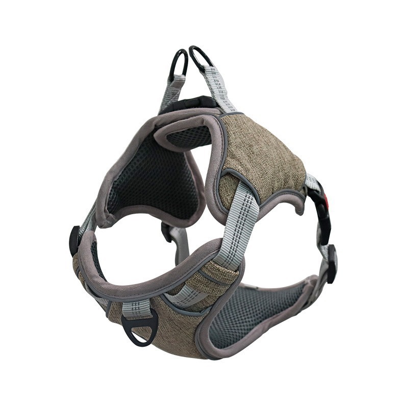 Amazon popular PET pecho espalda ajustable hebilla reflectante pecho espalda perros medianos y grandes cómoda correa para el pecho