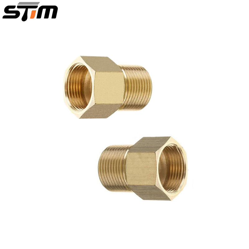 跨境批发高压清洗机接头M22 15mm外螺纹转M22 14mm内螺纹接头配件