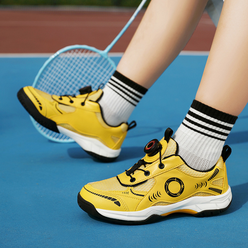 Zapatos de bádminton transfronterizos 2026 nuevos zapatos de entrenamiento de competición ligero antideslizante transpirables, zapatos deportivos para niños