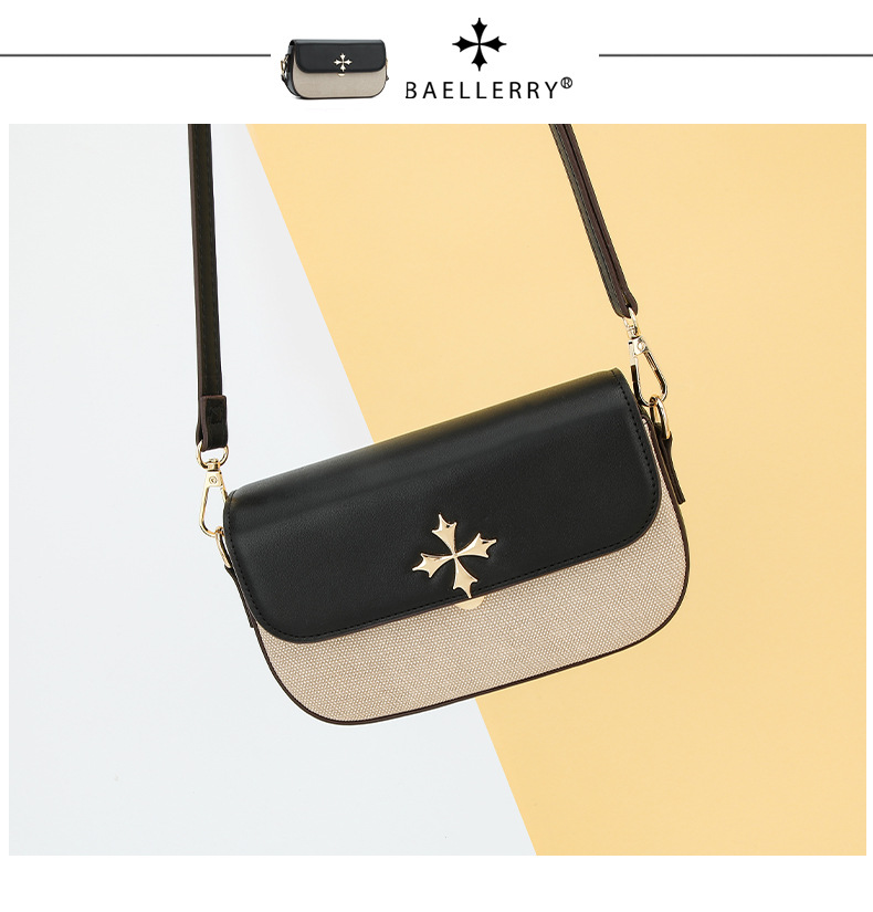 New Women's Mobile Phone Bag With Contrasting Colors Plain Weave Single Shoulder Crossbody Bag Mini Small Square Bag_voghion.com