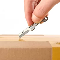 Small sharp box stainless steel, pocket knife, handheld keychain