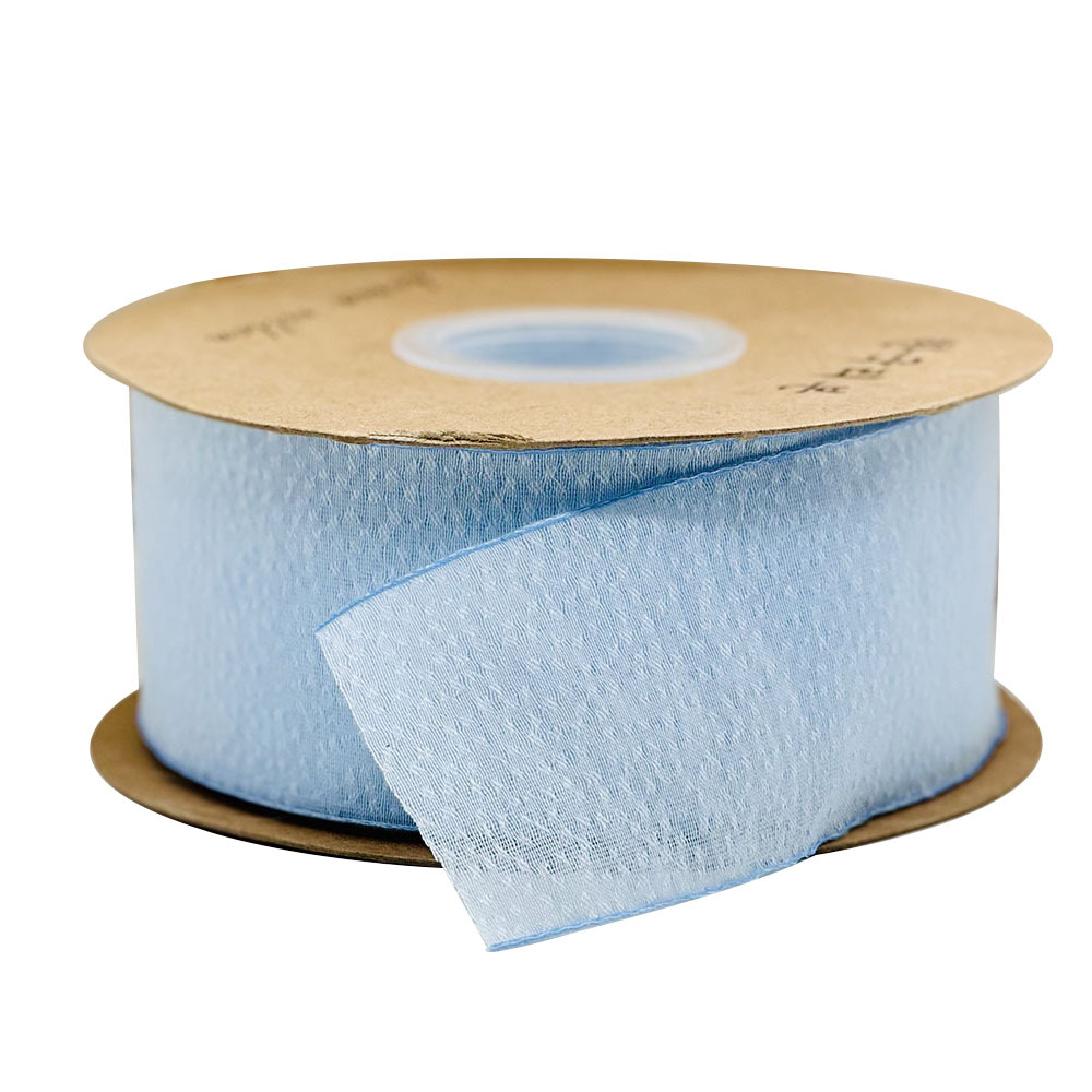 Color claro de alto nivel Jacquard nieve hilo decoración nieve hilo cinta cinta de seda regalo de embalaje floral cinta de cabello