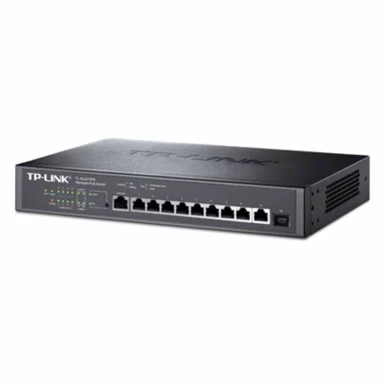Пу Лян TP-Link TL-SL3210PE 10 портов двухуровневый управляемый POE коммутатор 8-входных 100 мегабит 2 гигабит гигабит гигабит