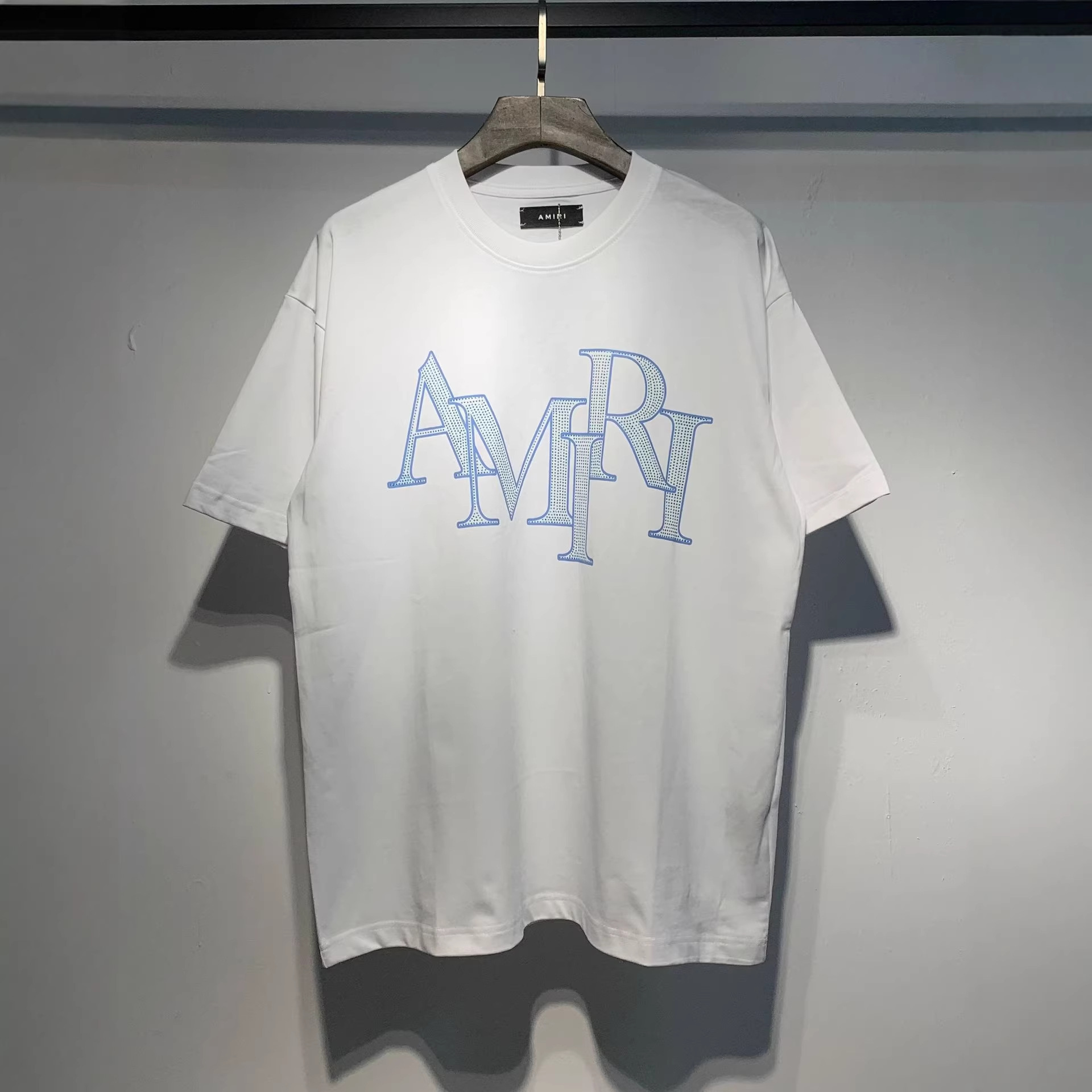 Camiseta de Algodón de Doble Hilo, Corte Holgado con Estampado 3D de Letras para Hombre y Mujer | Comodidad Transpirable