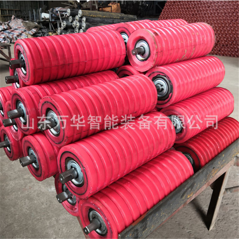 Polyurethane roller for belt conveyor Polyurethane roller for mining…