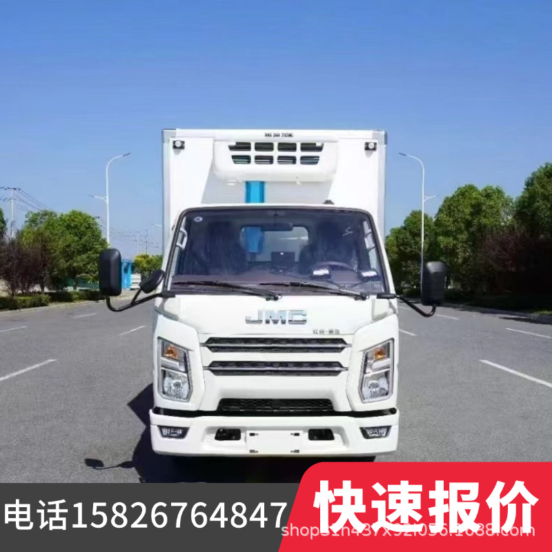 外贸出口ISUZU五十铃重型载货车侧帘厢式货车冷链节能冷藏