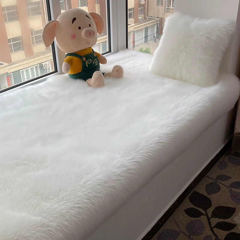 Плюшевый коврик для эркера оптовый Размер утолщенный подоконник Балконный коврик имитация шерстяного ковра коврик для балкона прикроватный коврик для сиденья одеяло