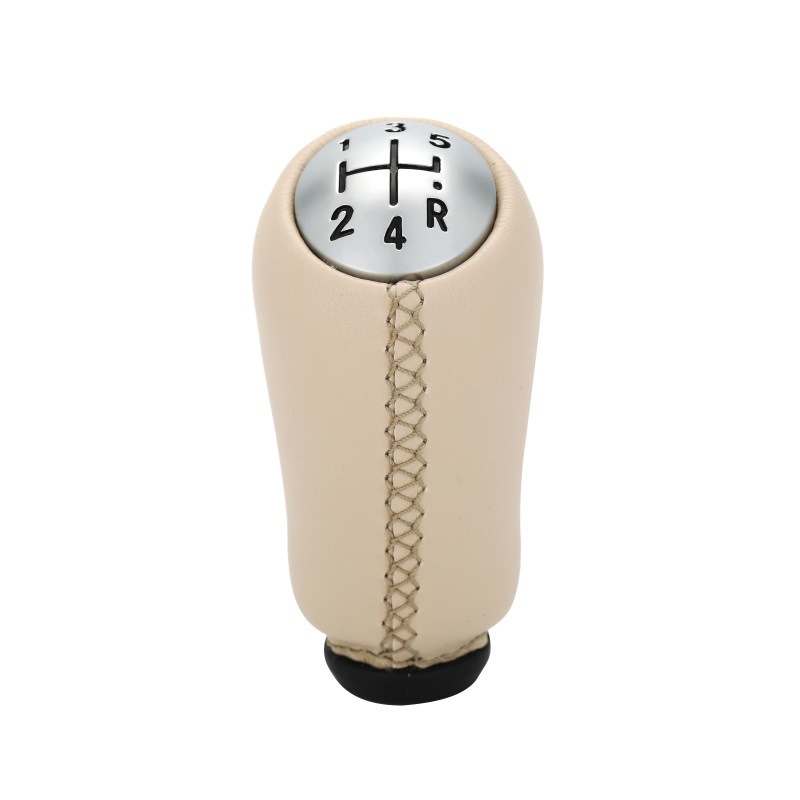 Adecuado para Renault, palanca de cambios de coche, clio, modificado, beige mate, cabezal de engranaje manual, accesorios para cabezal de palanca de cambios