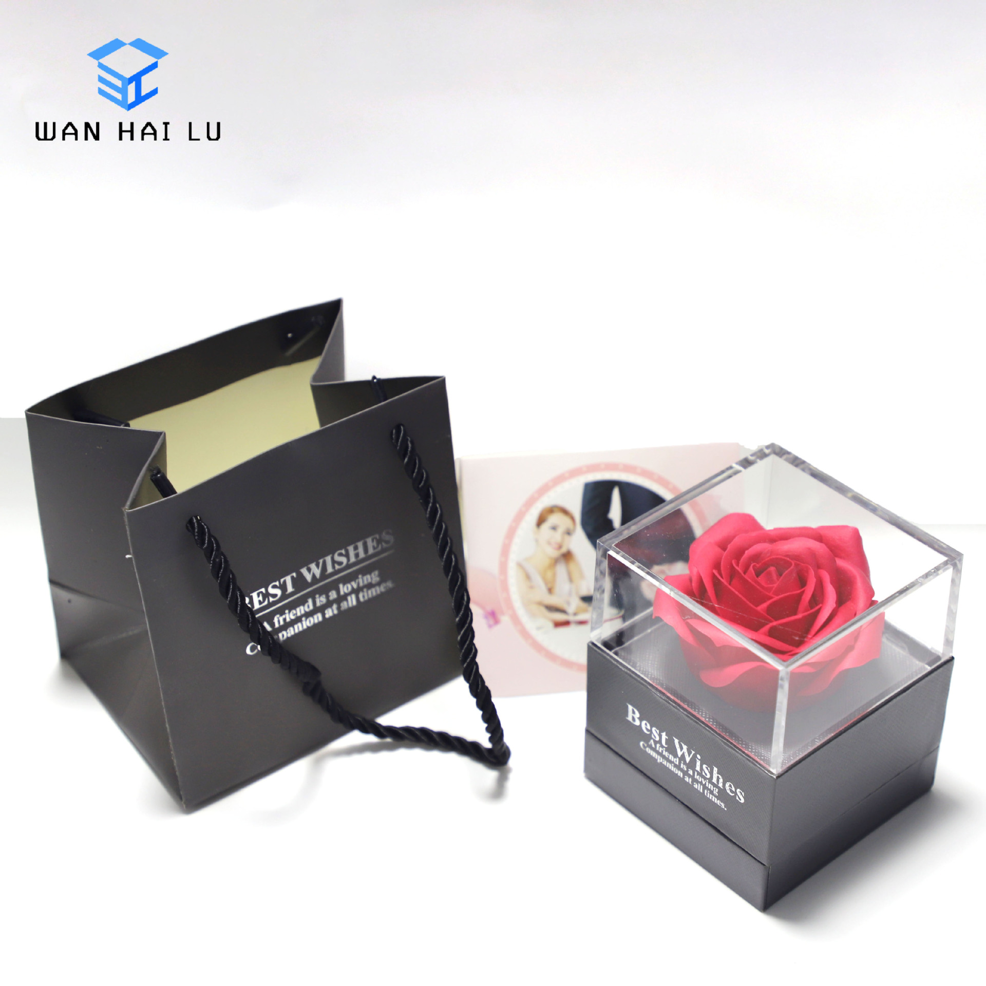 跨境电商热卖首饰盒速卖通亚马逊项链盒戒指盒永生花盒珠宝套装盒