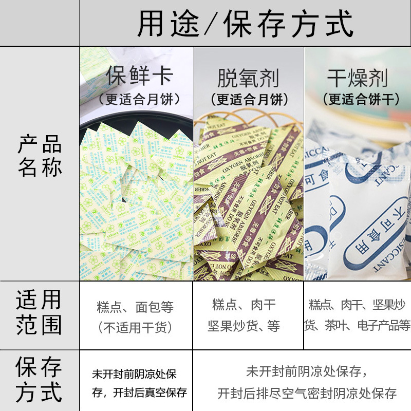 食品保鲜卡 月饼面包糕点杀菌防霉腐酒精片脱氧剂50型食品保鲜剂