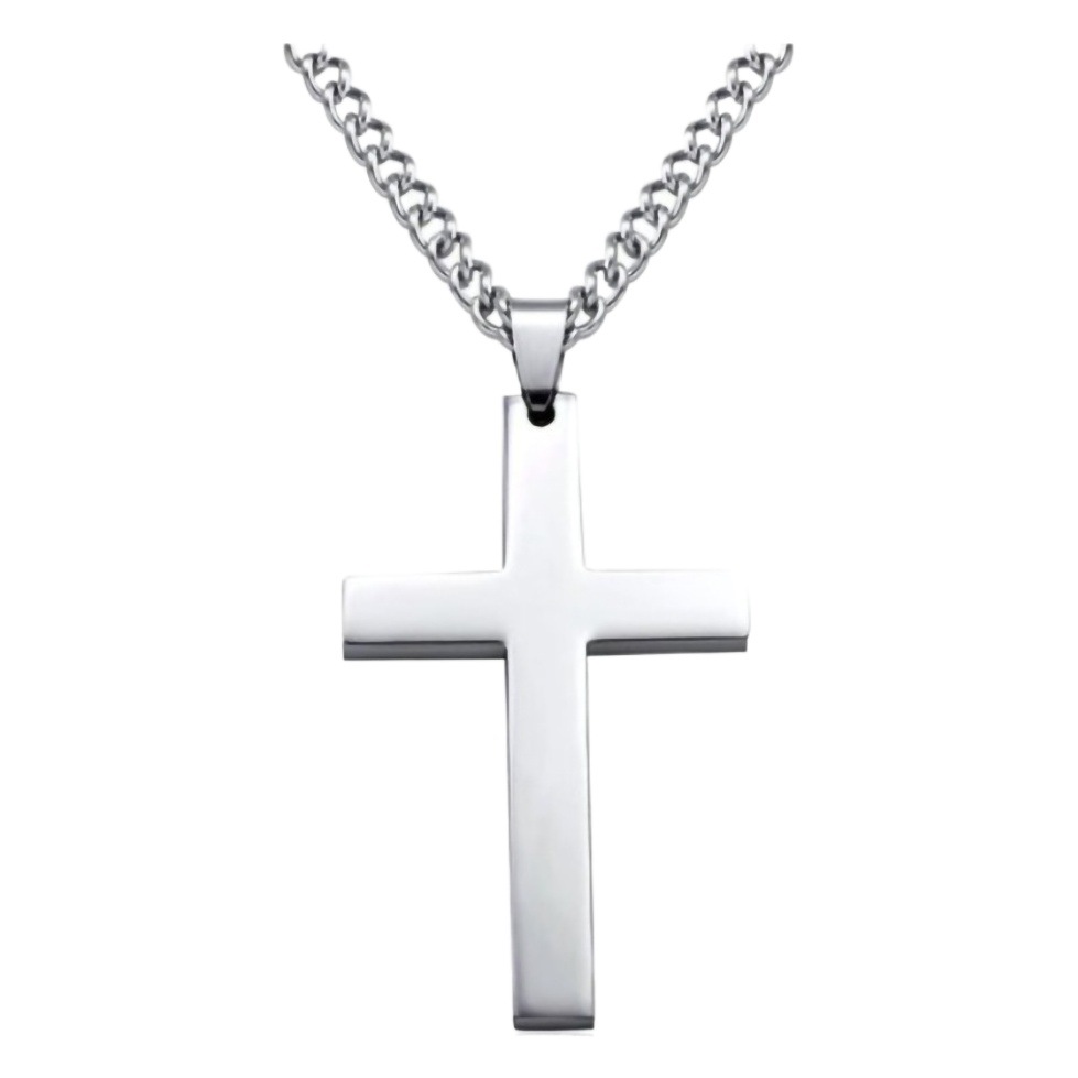 2023 Simple Cross Necklace High Sensitive Surface Niche Jewelry Pendant Cross-border E-Commerce Factory Direct