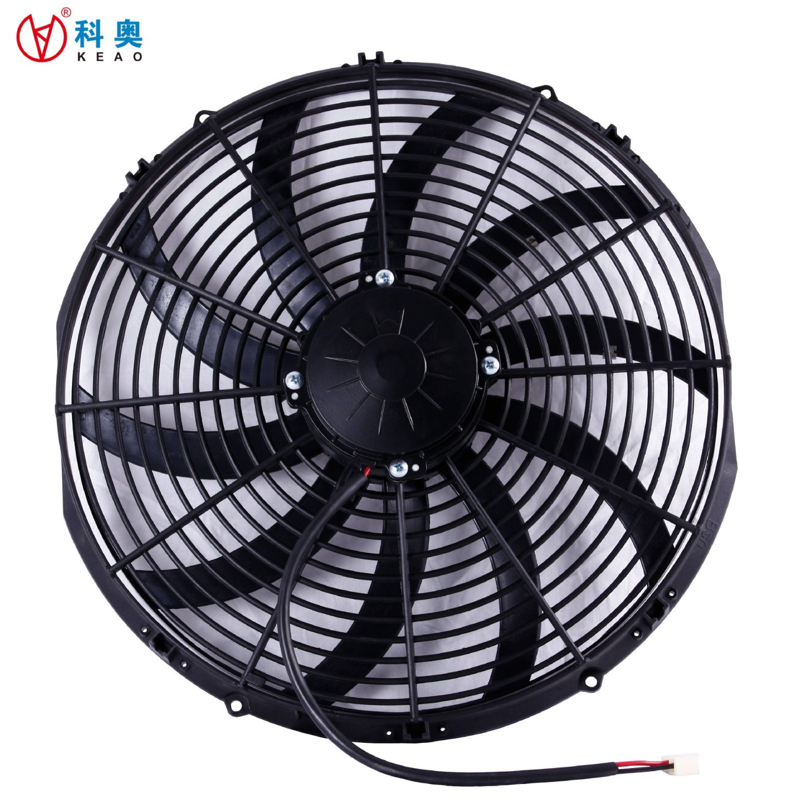Factory Direct Sales 16-Inch 80W90W120W Straight-Blade Curved-Blade Universal Car Cooling Ultra-Thin Electronic Fan