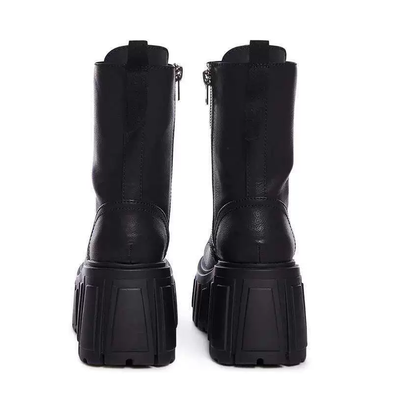 Martens, fashionable boots platform, 10 cm, punk style, cosplay