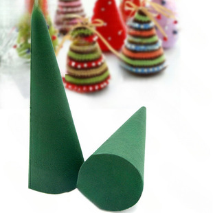 Christmas Tree Flower Mud Desktop Flower Mud Cylindrical Cone Flower Mud Special-Shaped Wedding Arrangement Handmade Tower Flower Mud