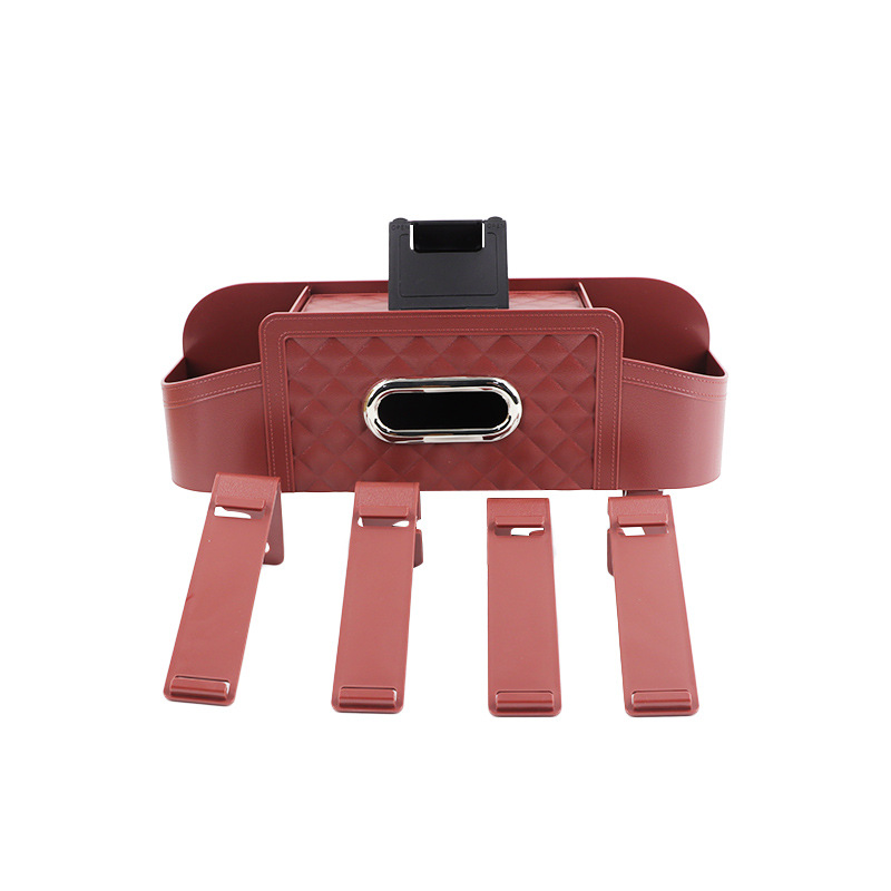 Nuevo asiento trasero del coche bolsa de almacenamiento bolsa colgante asiento trasero del coche de almacenamiento plegable mesa de comedor rack