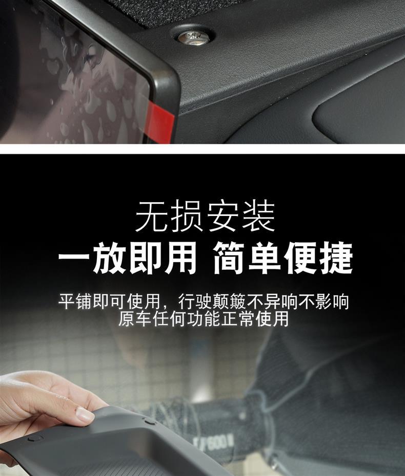 Suitable for Icar V23 Dashboard Silicone Mat, In-Car Nfc Anti-Slip Mat, Rear Storage Anti-Dirt and Dust-Proof Protection