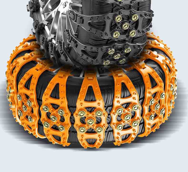Car Tire Anti-Skid Chains, Universal Type for Cars and Off-Road Vehicles, Snow Rescue, Direct Sales from the Manufacturer