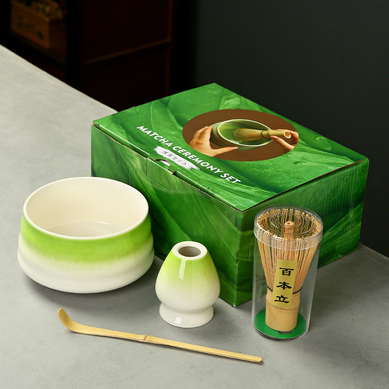 抹茶茶碗日本式抹茶宋代点茶道具陶磁器茶碗カップミキサー抹茶ブラシ茶コップセット|undefined