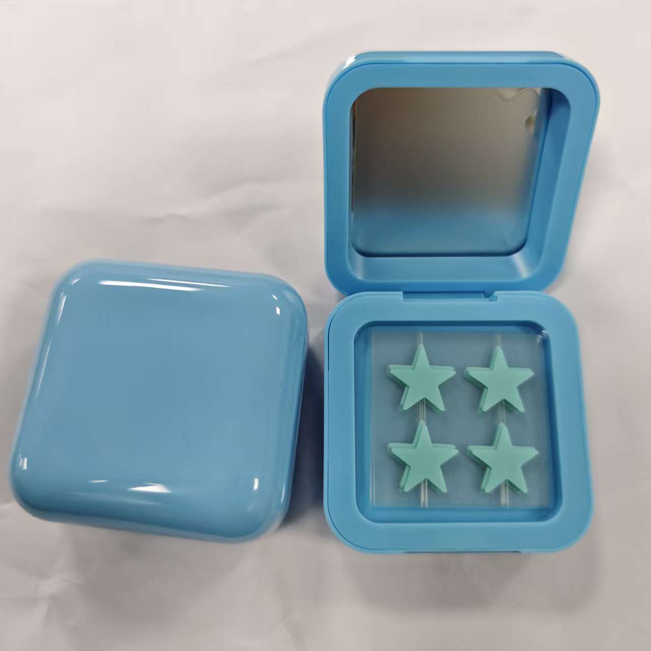 단색 거울 상자 + 별 PE 여드름 패치 32개